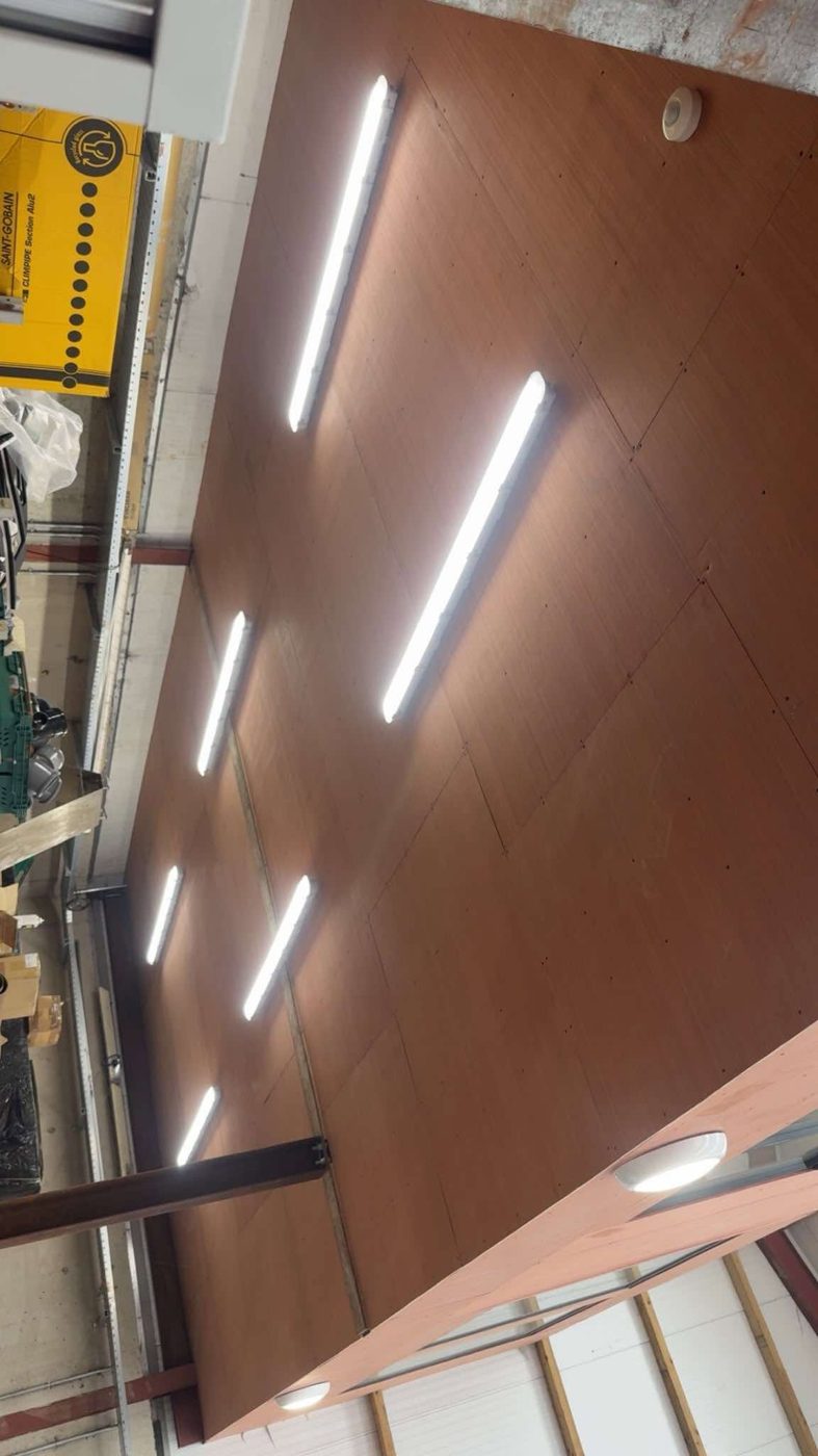 Commercial lighting installation
