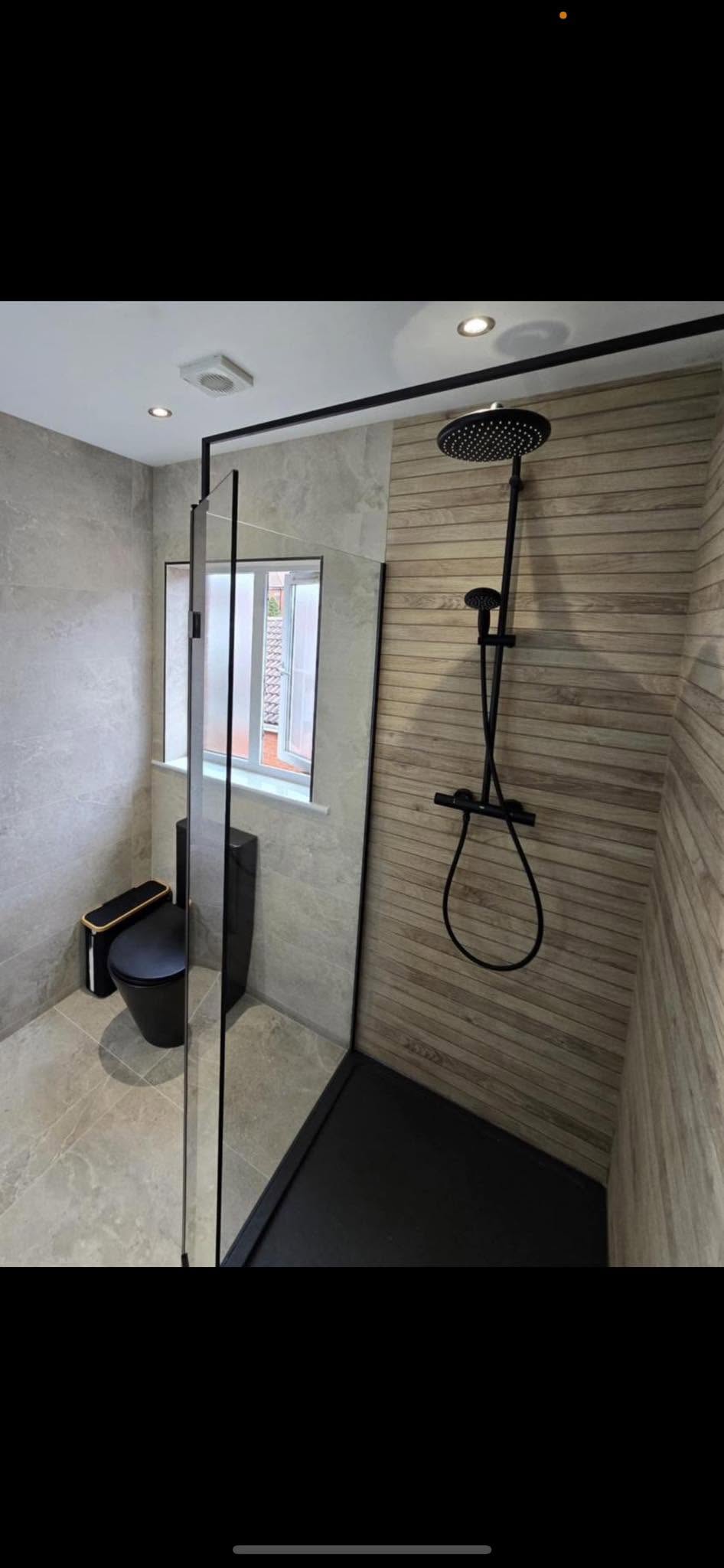 Bathroom shower installation