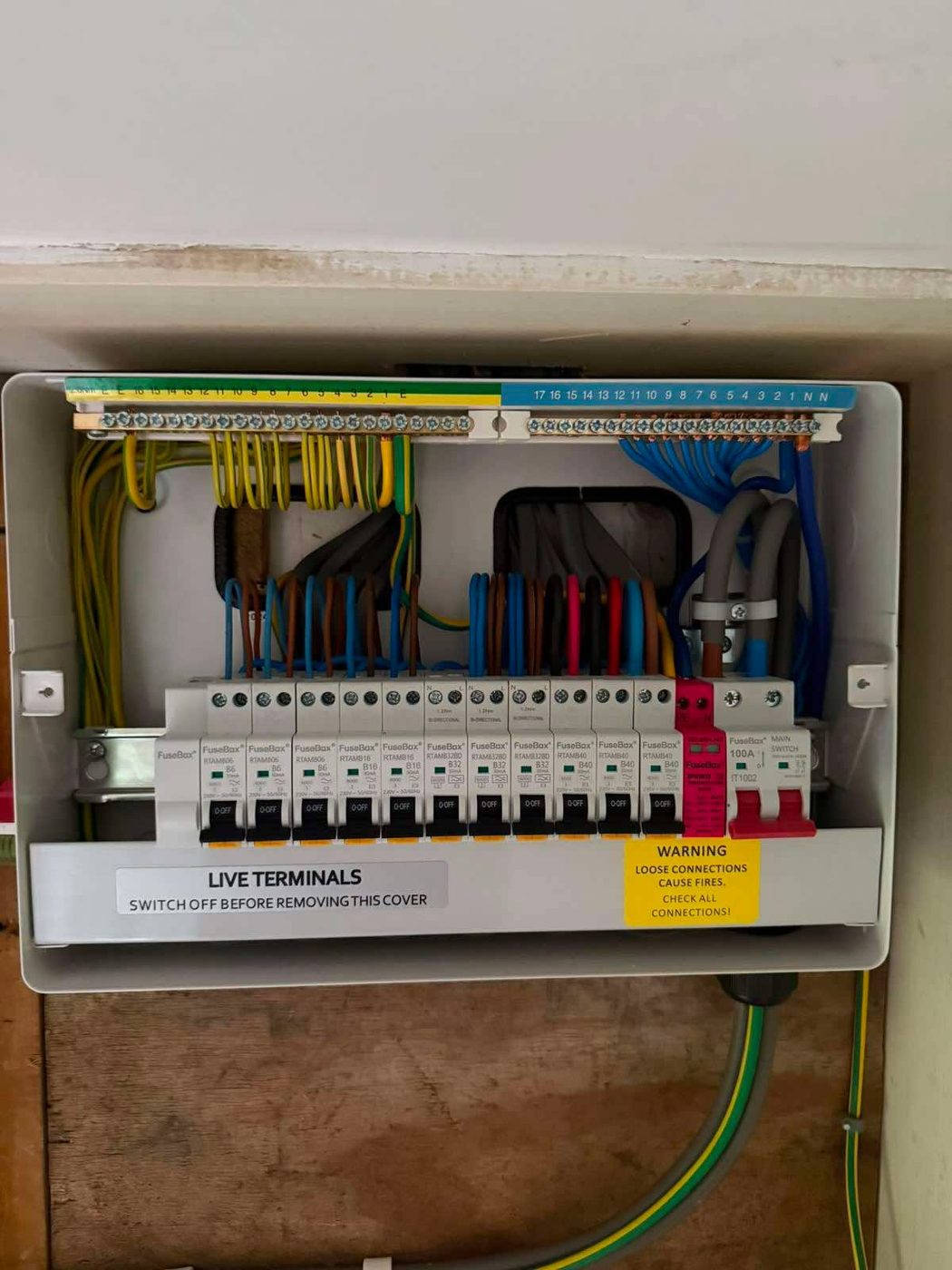Electrical consumer unit installation
